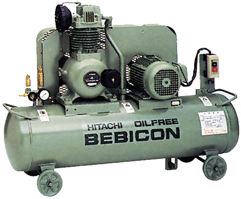 Hitachi Bebicon Air Compressor 2HP, 8Bar, 93kg 1.5OP-9.5G5A - Click Image to Close